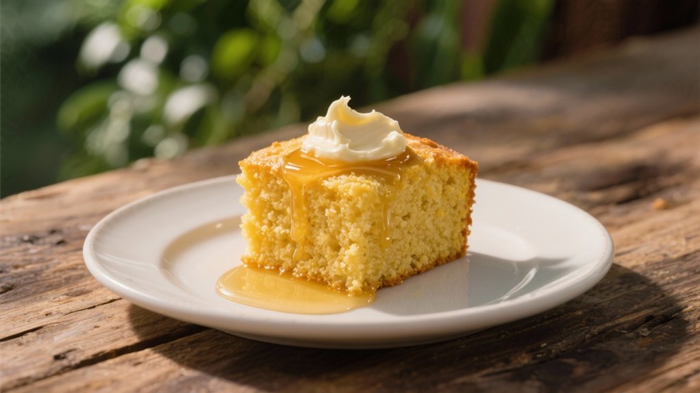 cornbread with honey butter
