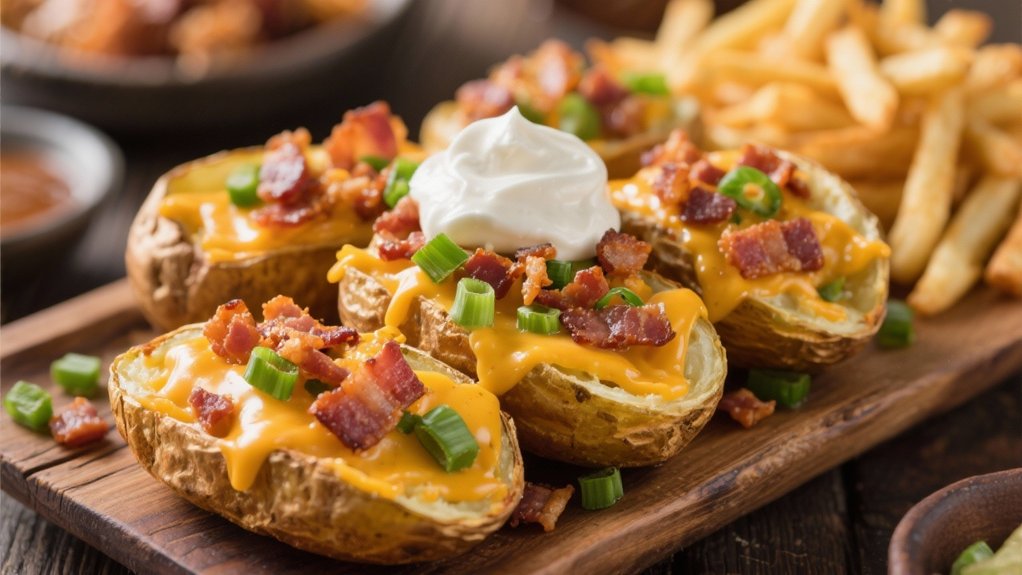 cozy loaded potato skins