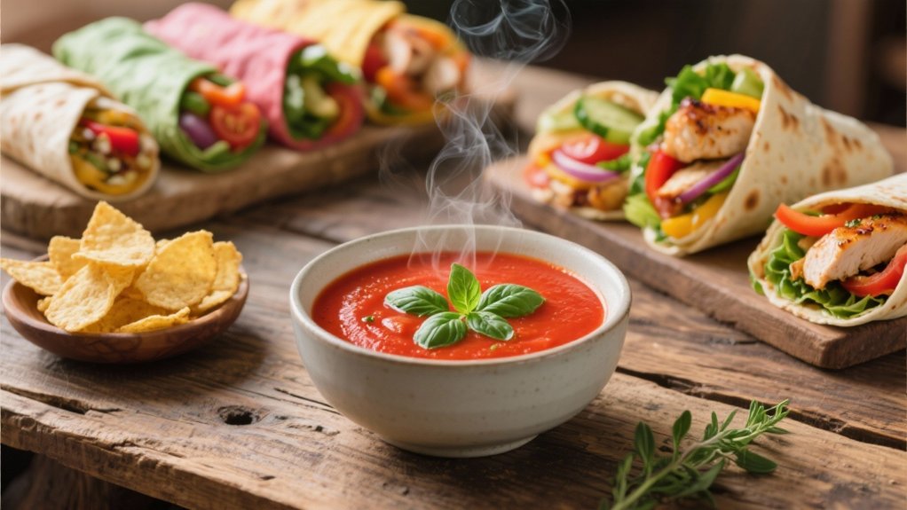 cozy tomato basil pairing