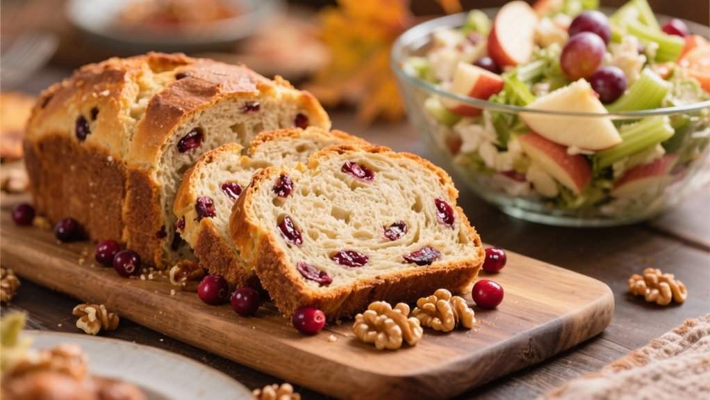 cranberry walnut bread pairing