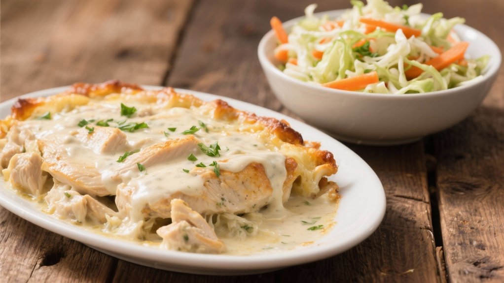 creamy coleslaw adds crunch