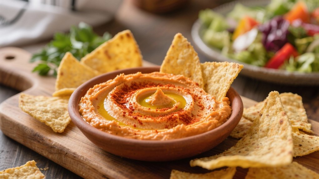 creamy hummus crispy pita
