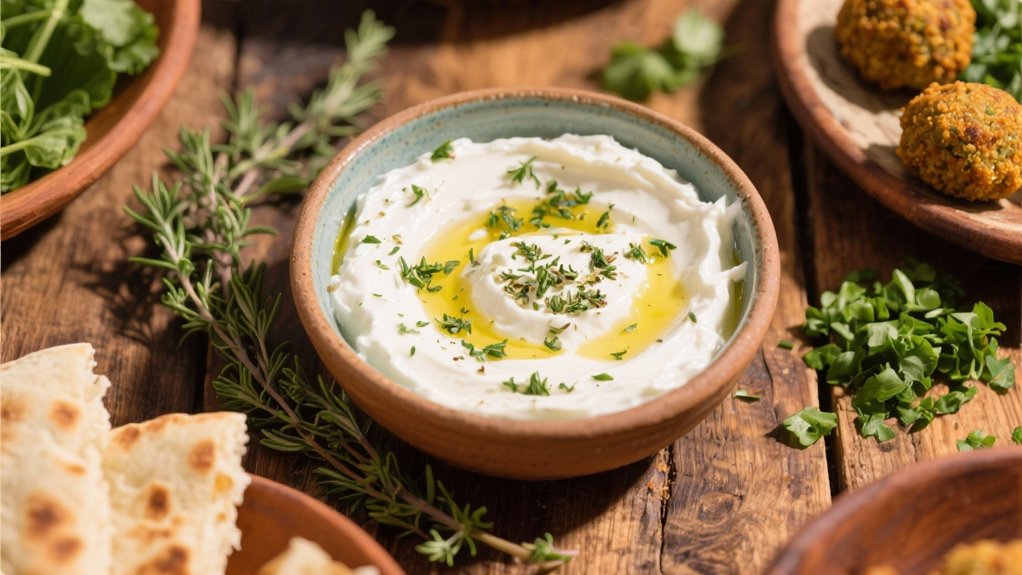 creamy labneh with za atar