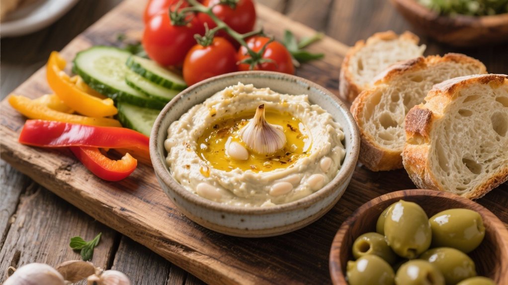 creamy roasted garlic dip
