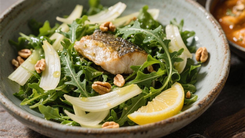 crisp arugula and fennel