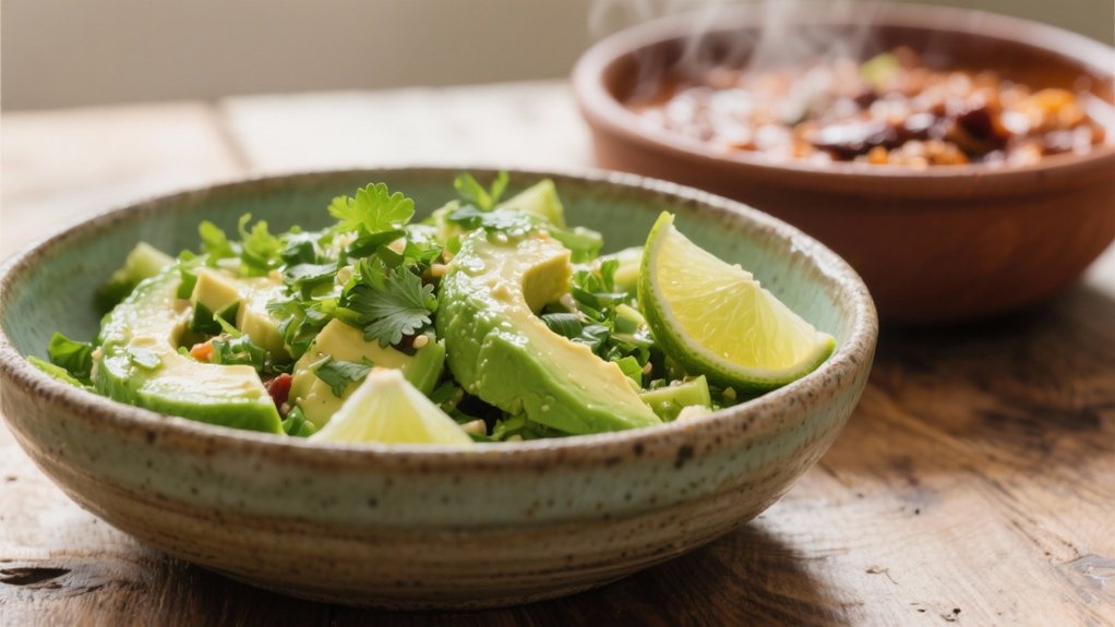 crisp avocado lime salad