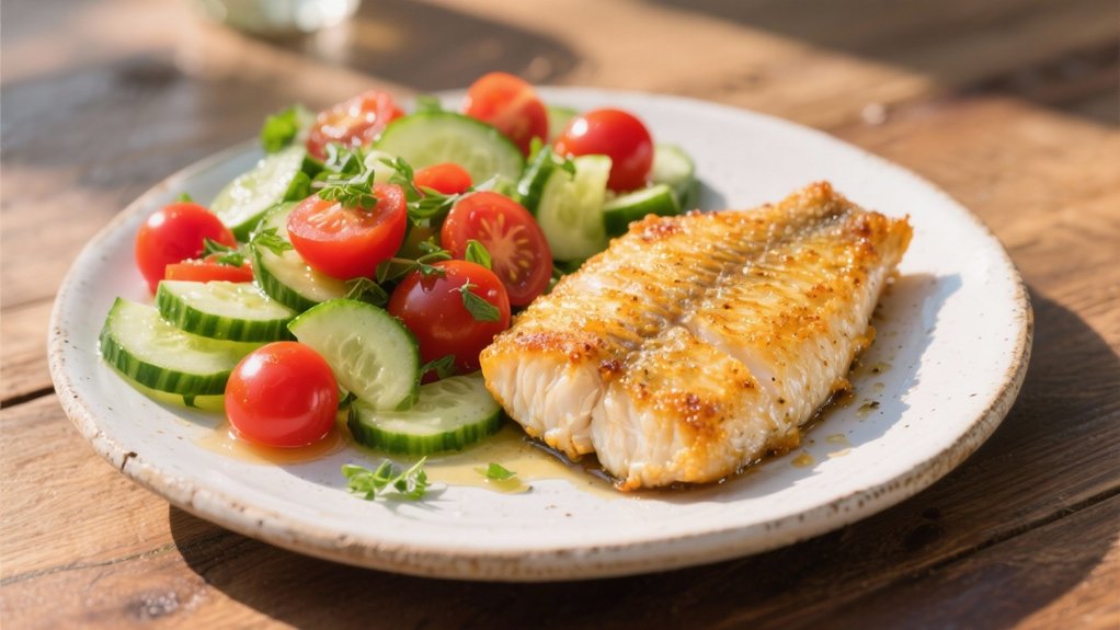 crisp cucumber tomato salad