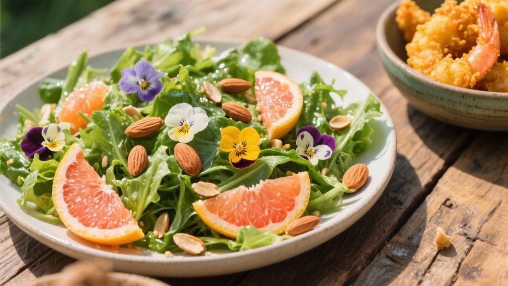 crisp greens vibrant citrus