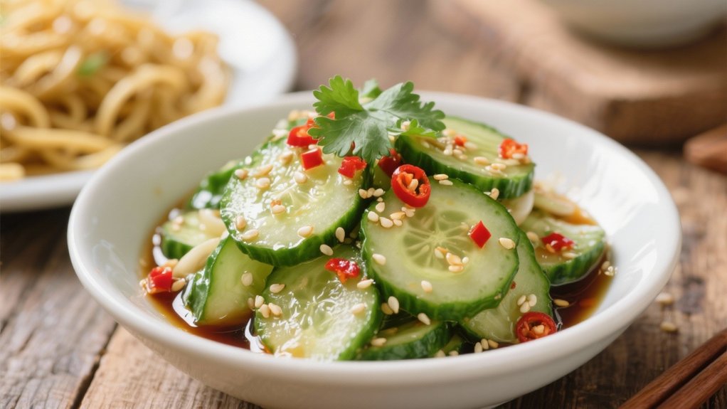 crisp invigorating cucumber salad