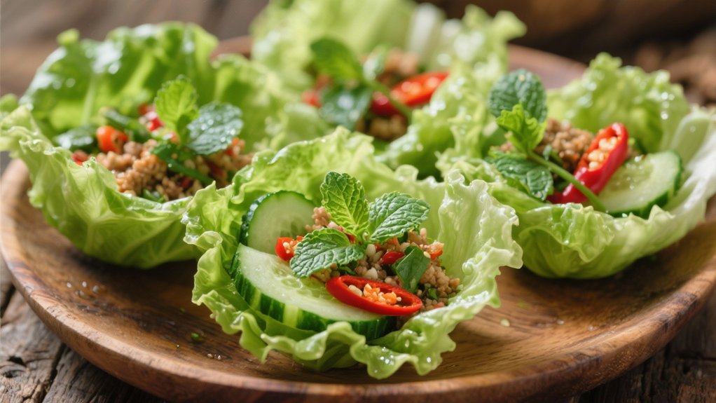 crisp lettuce for larb cups