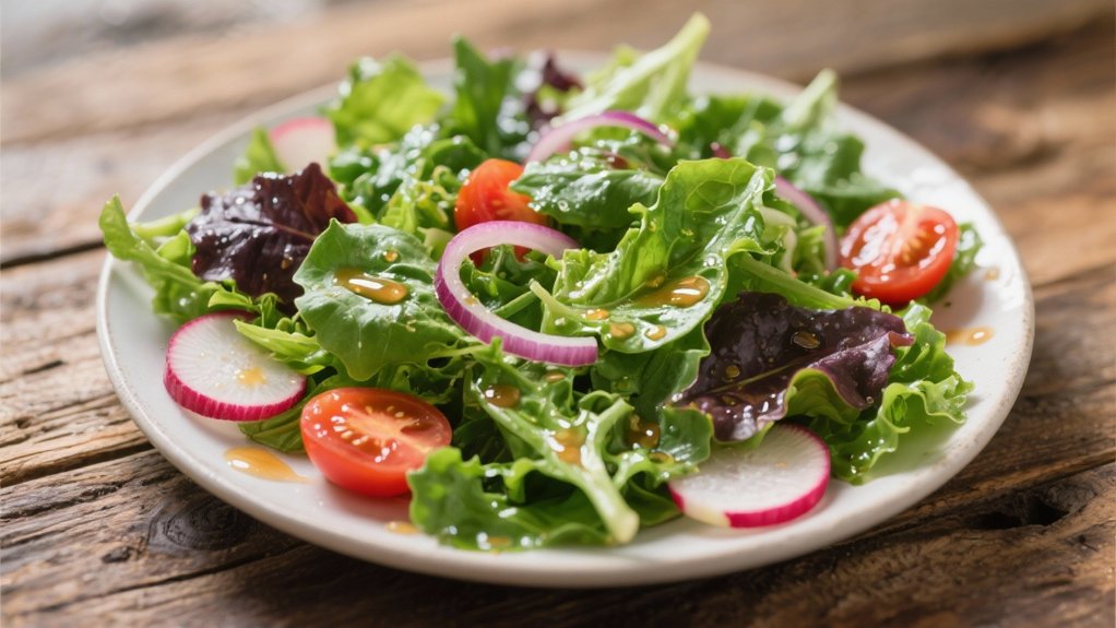 crisp mixed greens vinaigrette