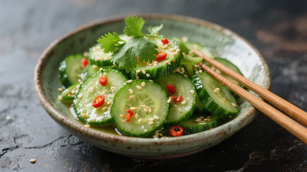 crisp refreshing cucumber salad