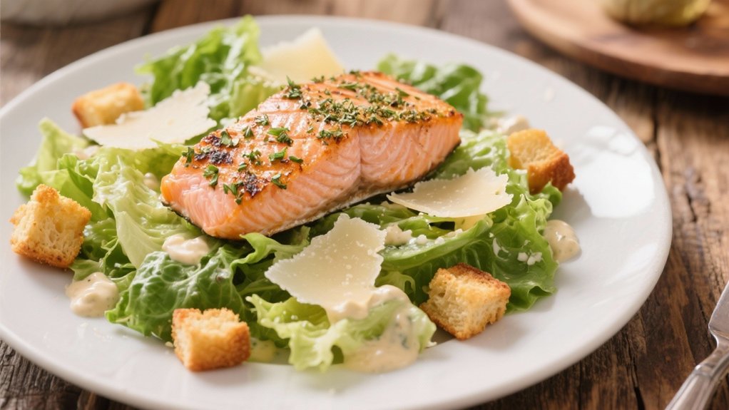 crisp salad with flavorful dressing