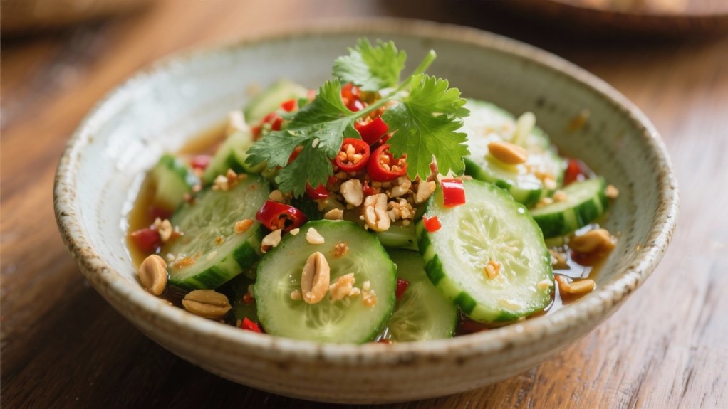 crisp tangy cucumber salad
