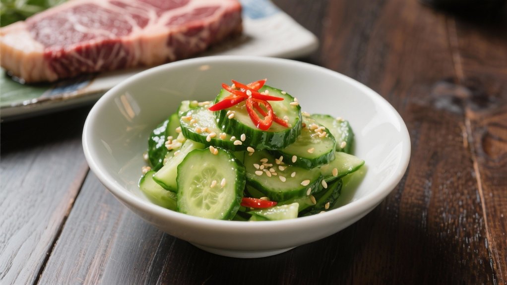 crisp tangy cucumber salad