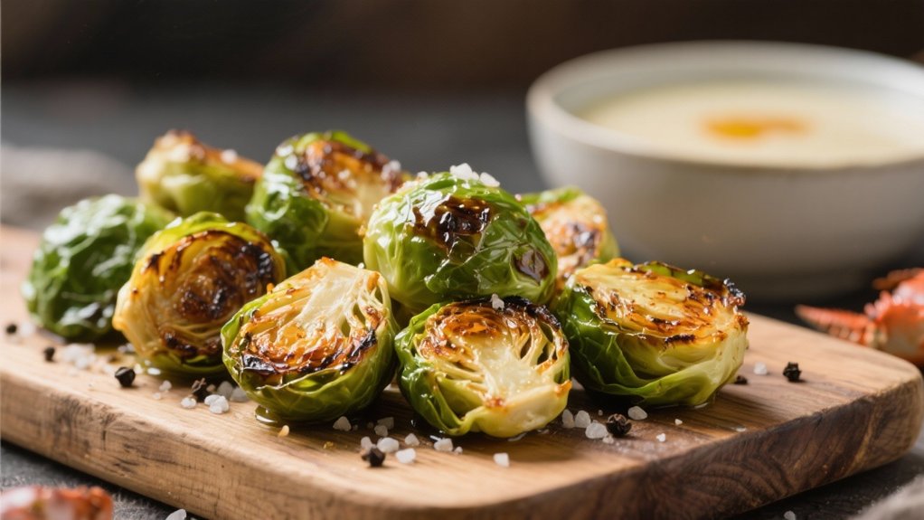 crispy caramelized brussels sprouts