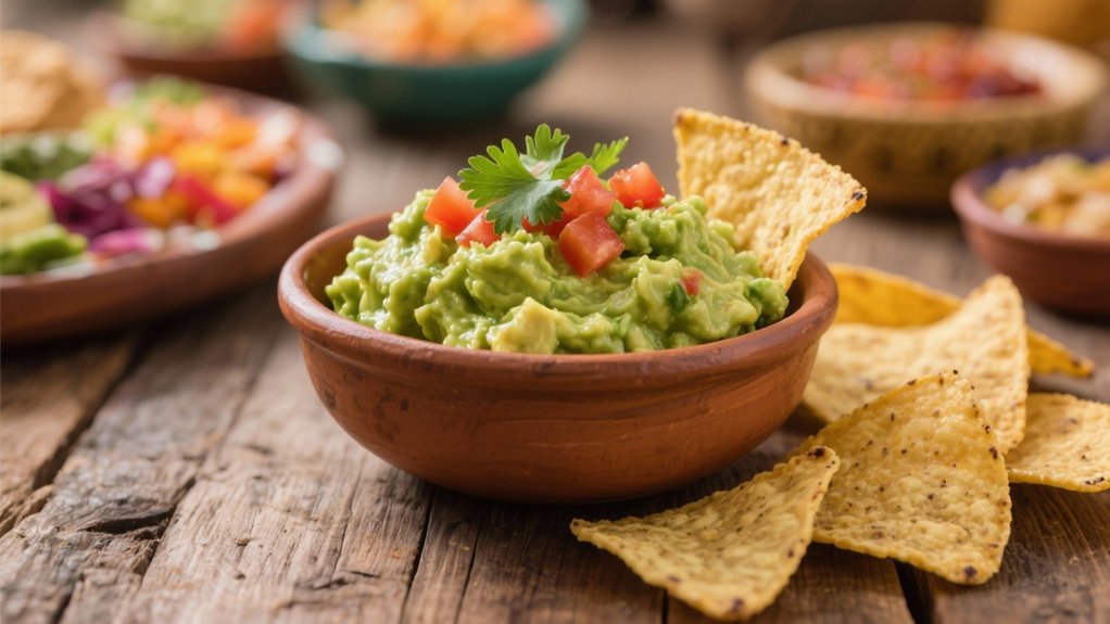 crispy chips fresh guacamole