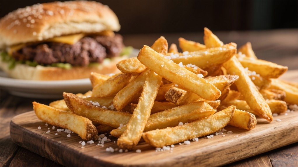 crispy fries complement beef