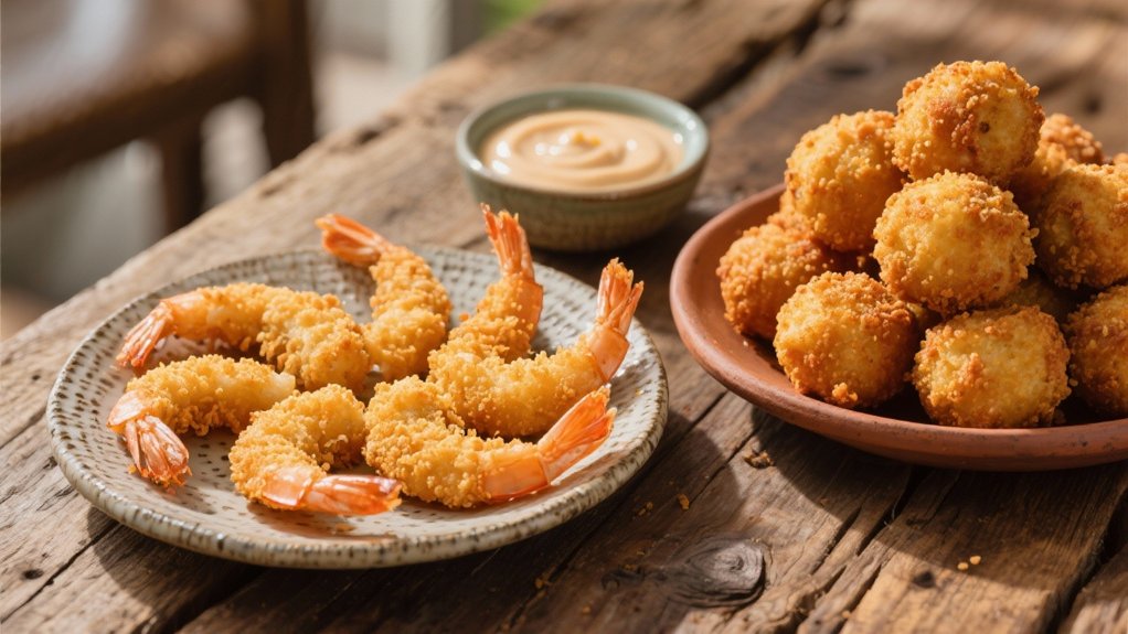 crispy golden cornmeal fritters