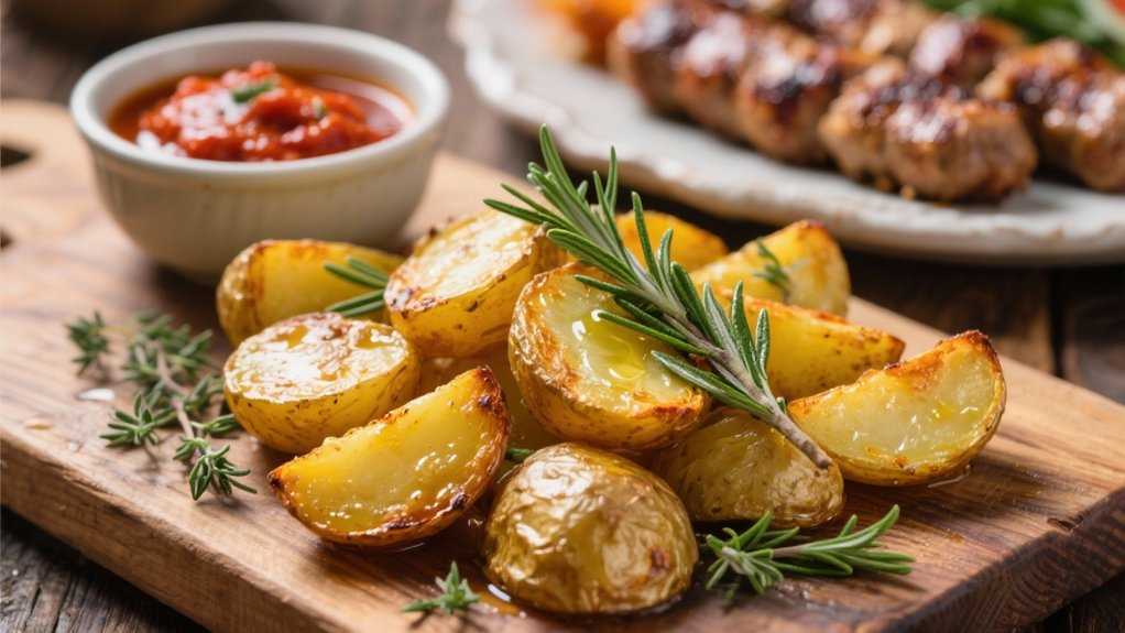 crispy herb roasted potatoes delight
