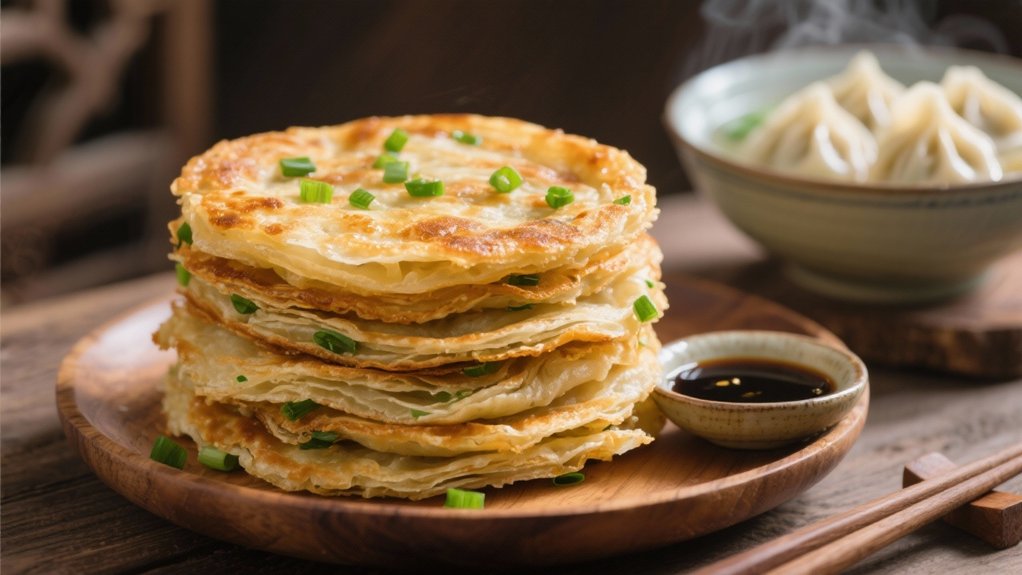 crispy scallion pancake perfection