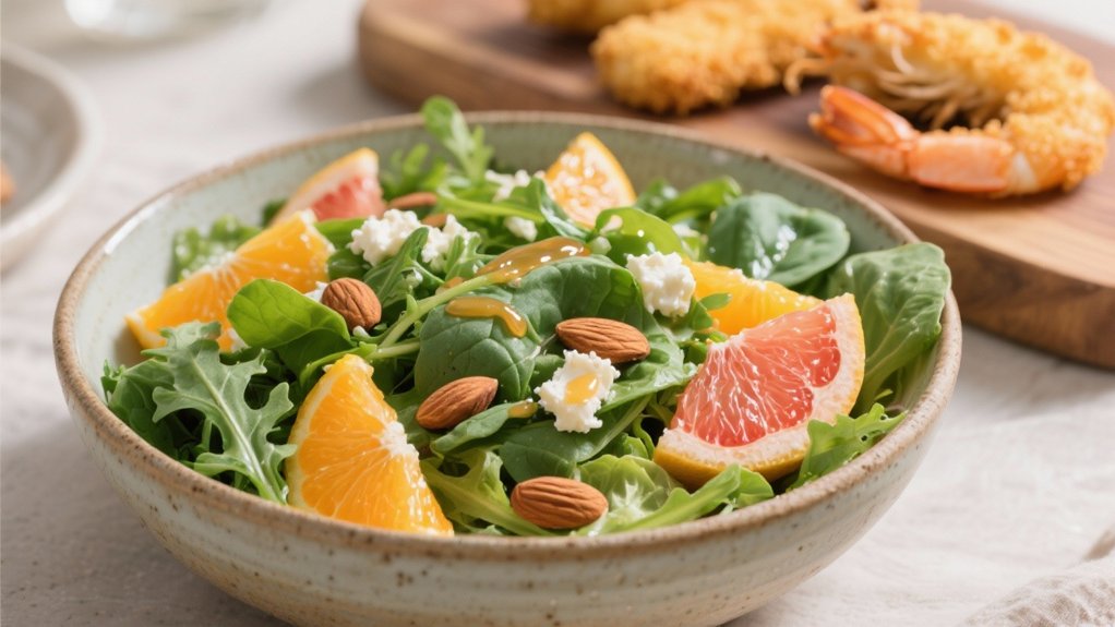 crispy shrimp refreshing salad