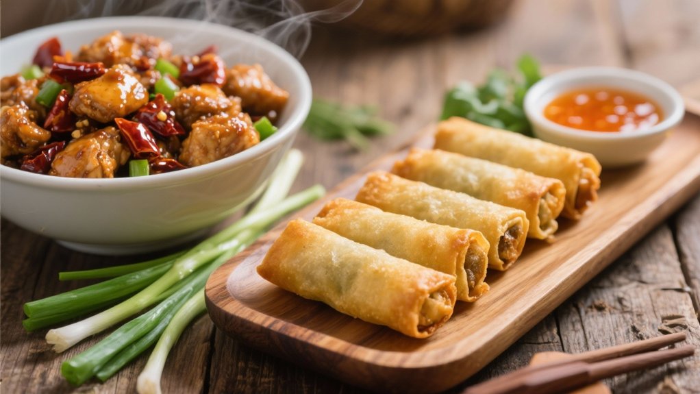 crispy spring rolls appetizer