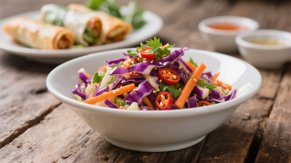 crunchy spicy asian coleslaw