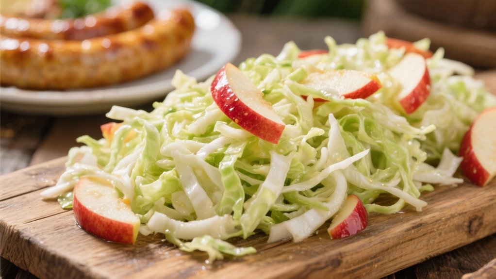 crunchy tangy apple slaw