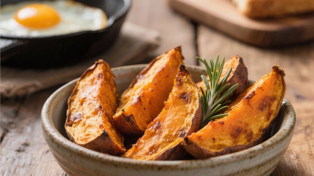 delicious roasted sweet potato wedges