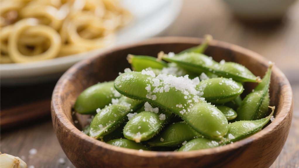 edamame with sea salt