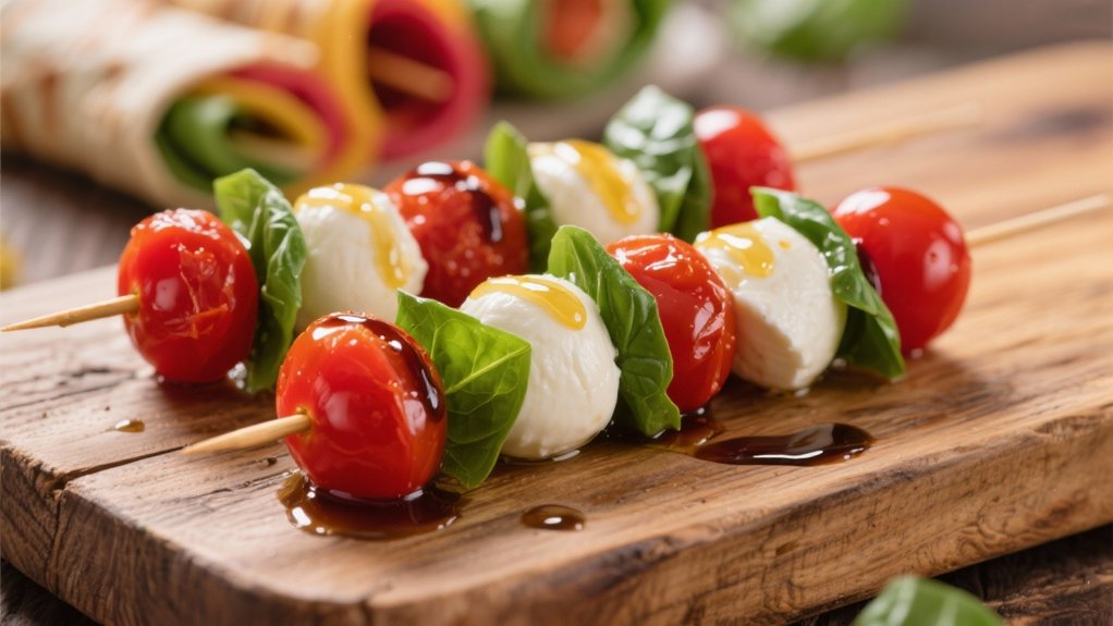elegant italian appetizer skewers