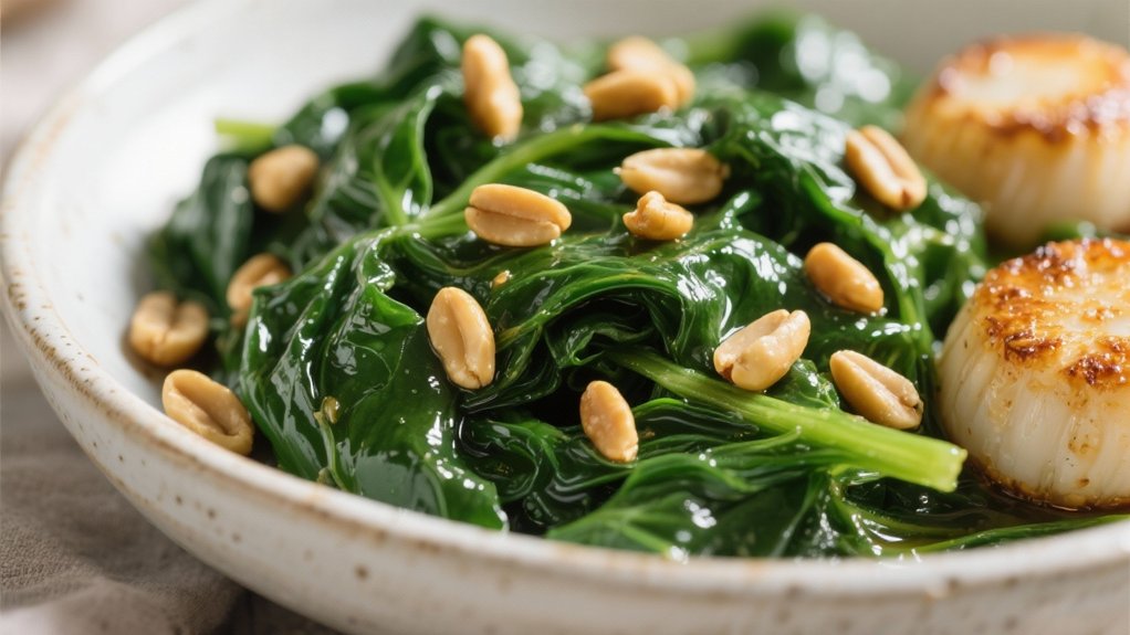 elegant spinach side dish