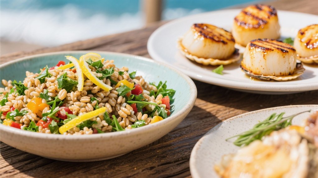 farro salad with herbs