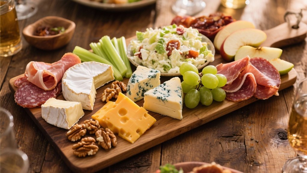 flavorful cheese and charcuterie