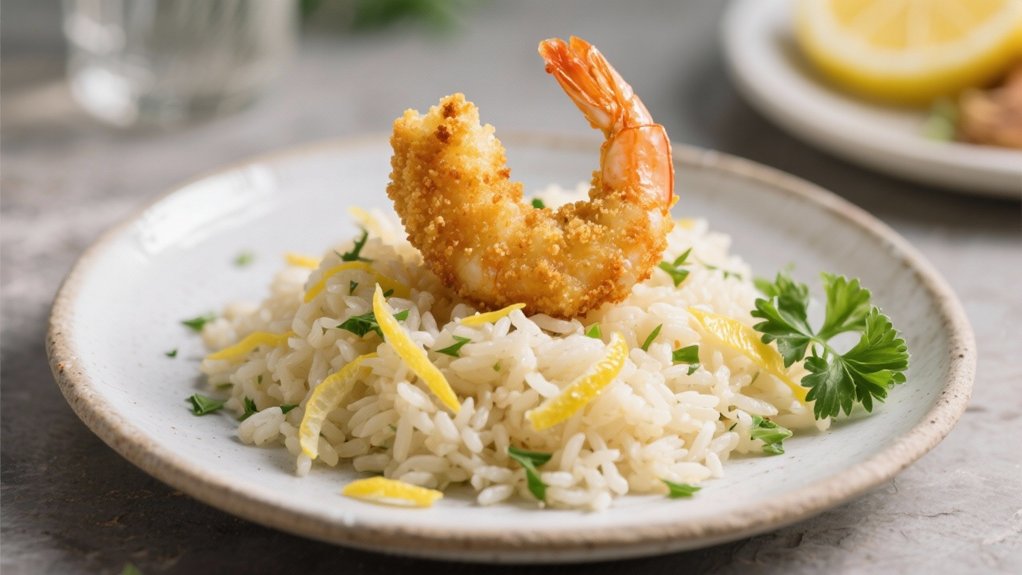 fluffy lemon rice pilaf