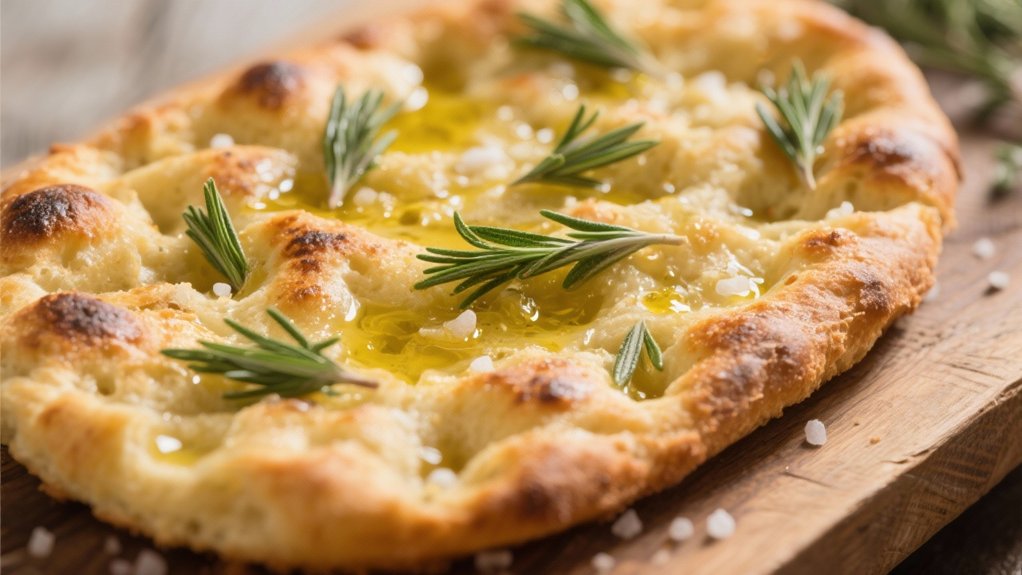 focaccia bread with herbs