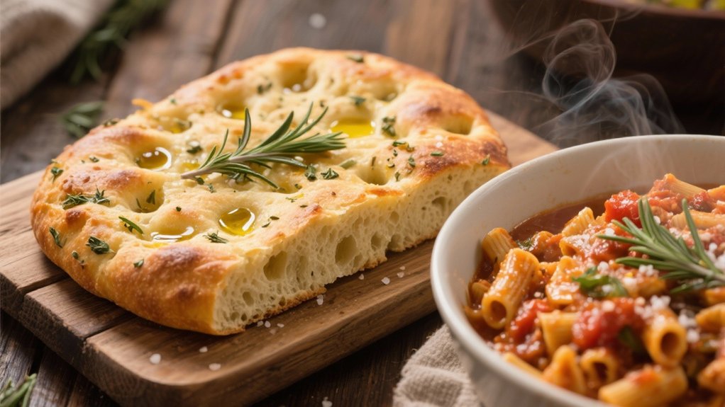 focaccia enhances savory dishes