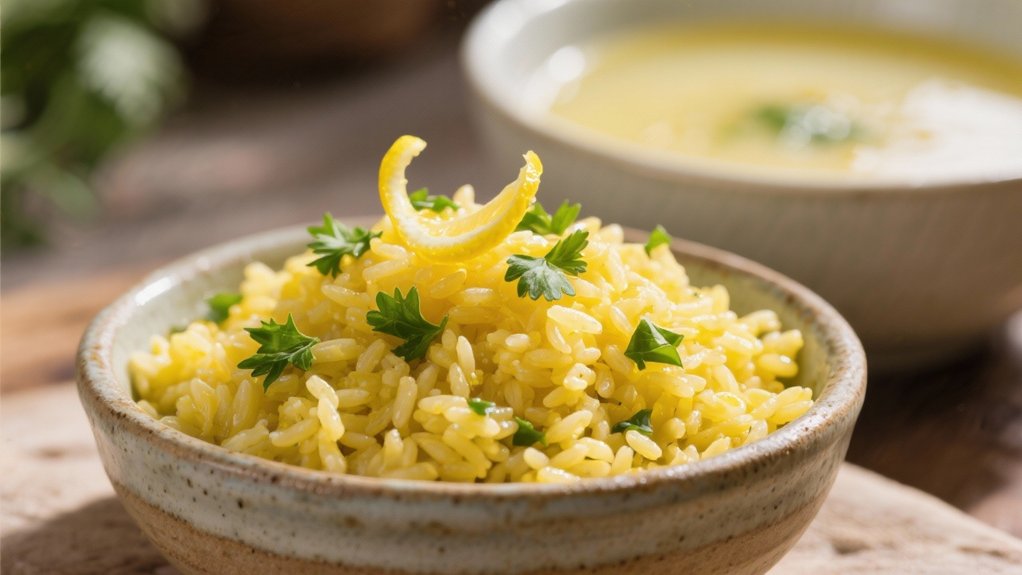 fragrant lemon herb pilaf
