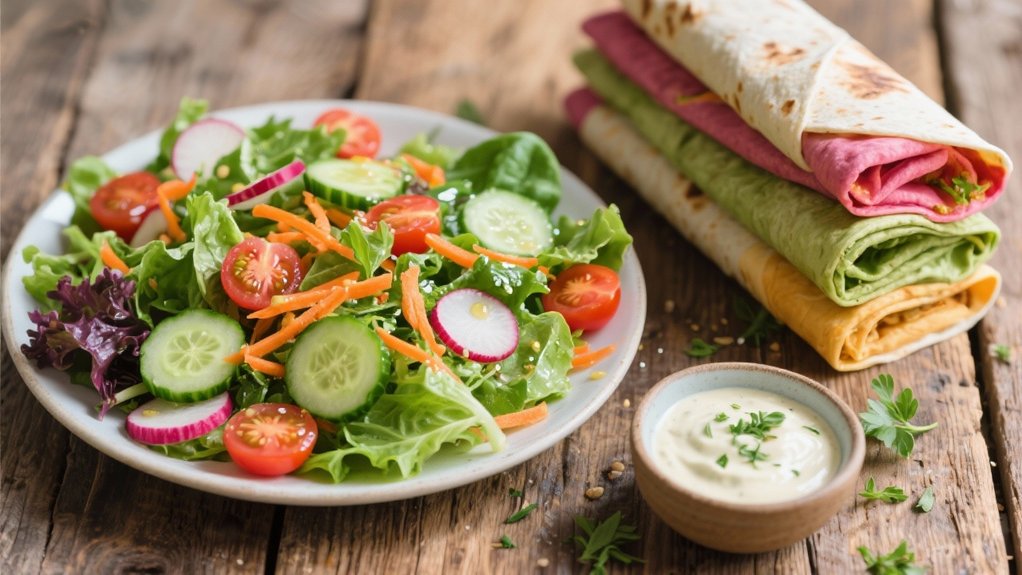 fresh balanced crunchy salads