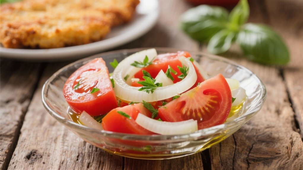 fresh tomato and onion salad
