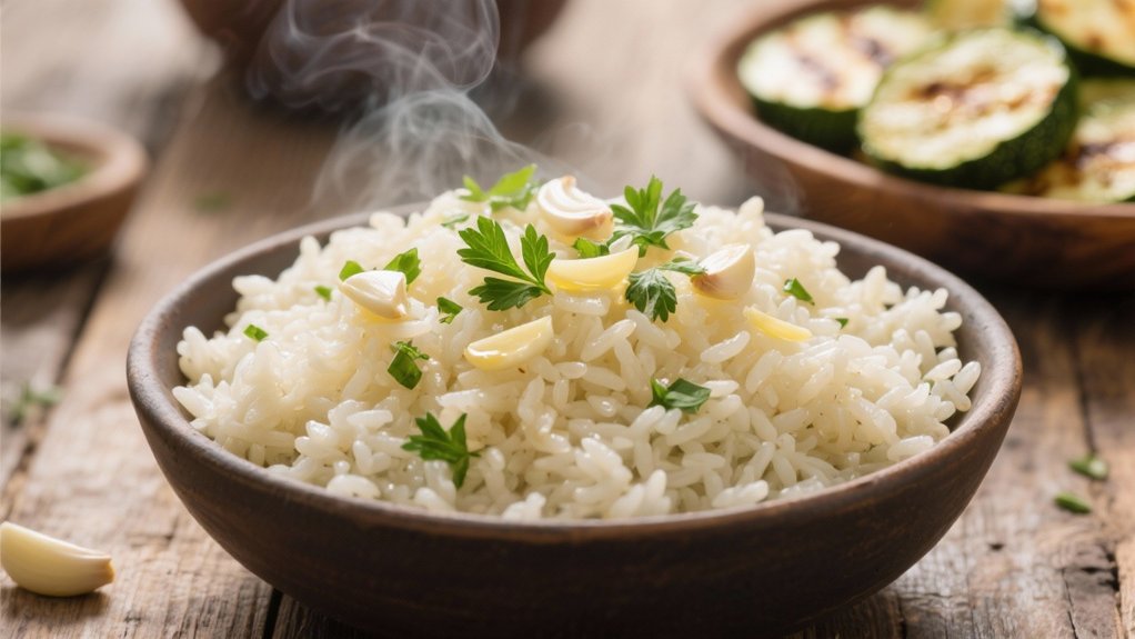 garlic herb rice pilaf