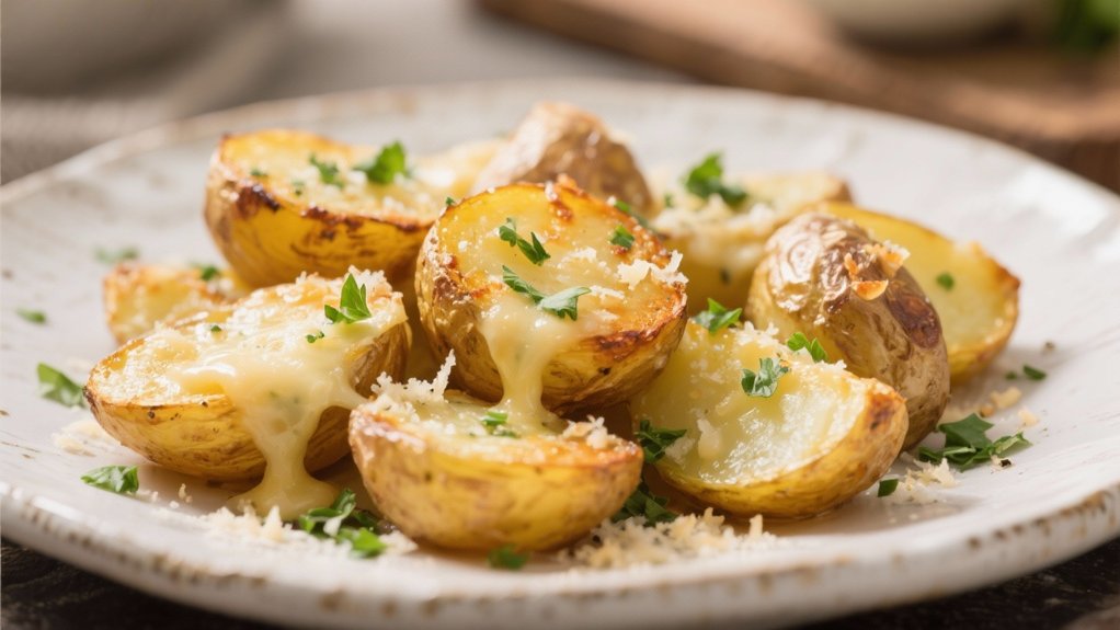 garlic parmesan crispy potatoes