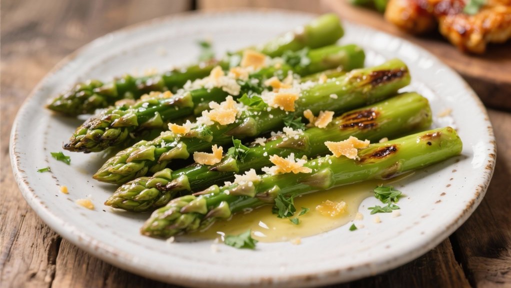 garlic parmesan roasted asparagus