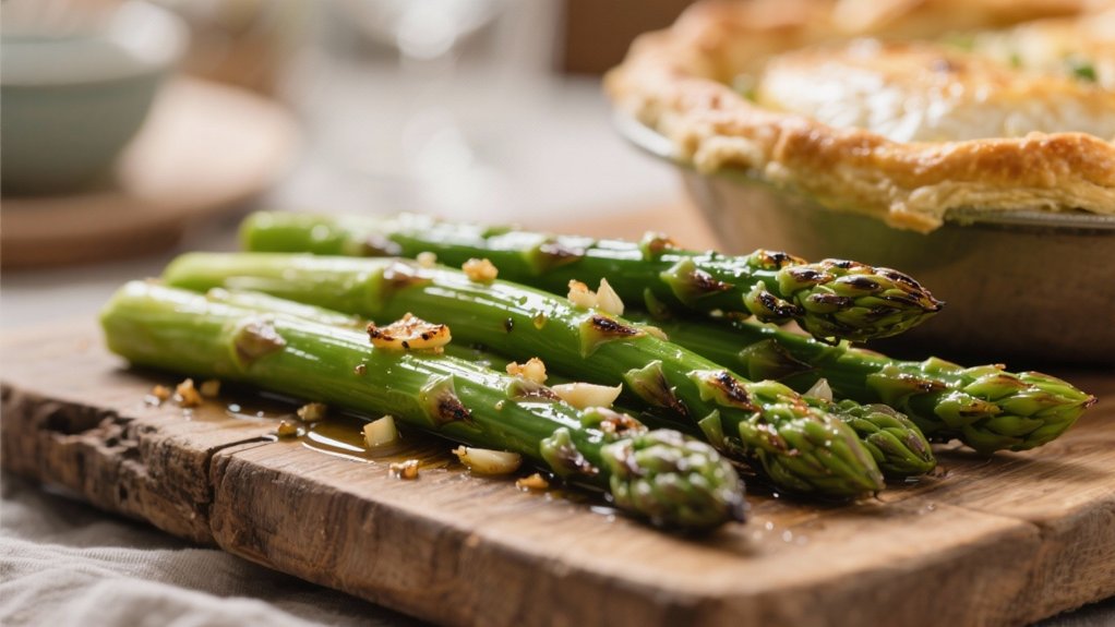 garlic roasted asparagus side dish