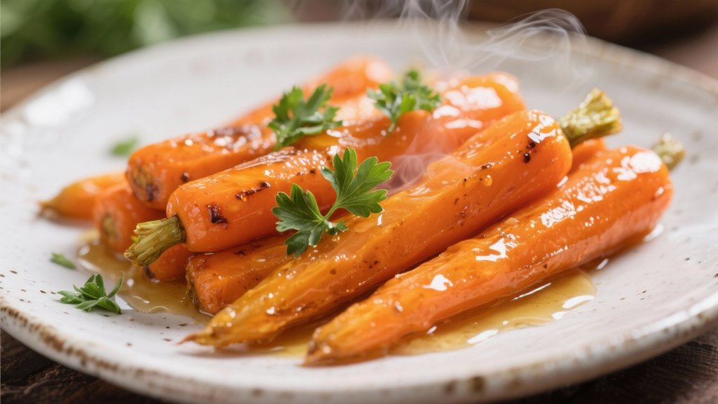 glazed carrots with herbs