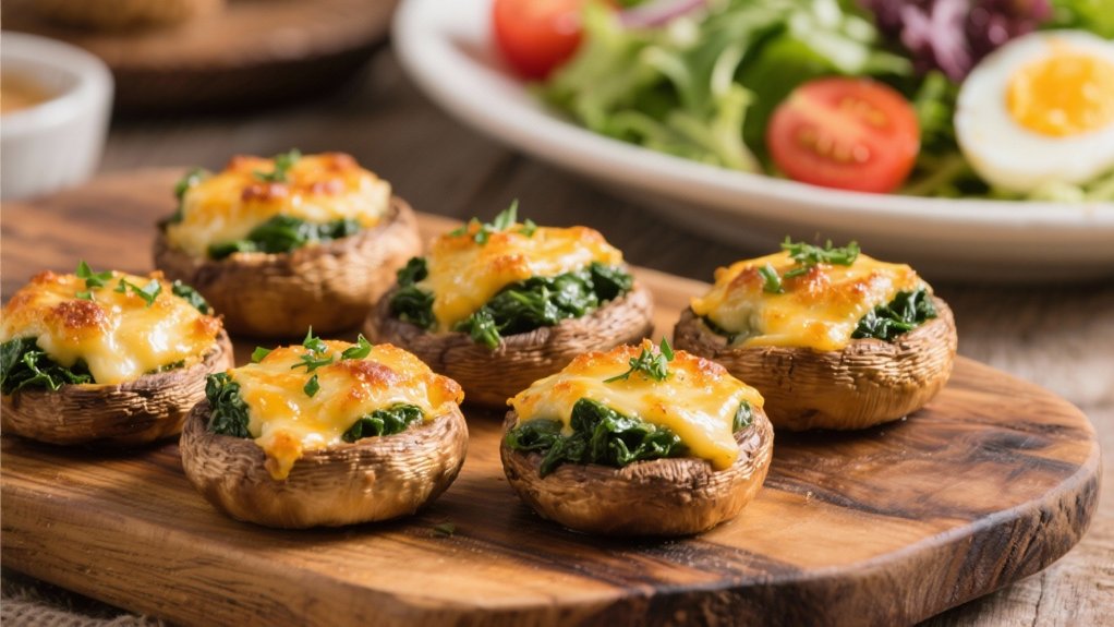 gourmet stuffed mushroom appetizers
