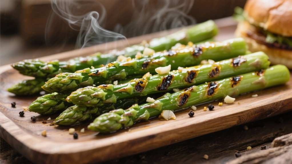 grilled asparagus with garlic