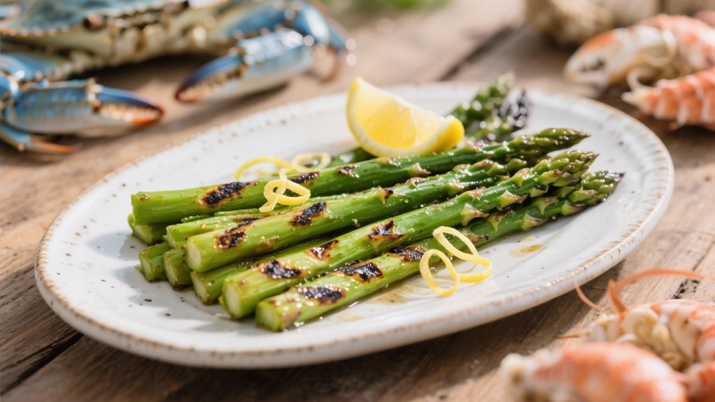 grilled asparagus with lemon