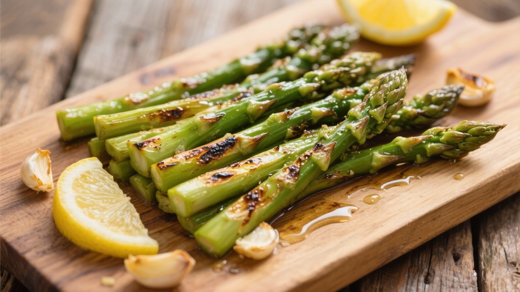 grilled asparagus with lemon